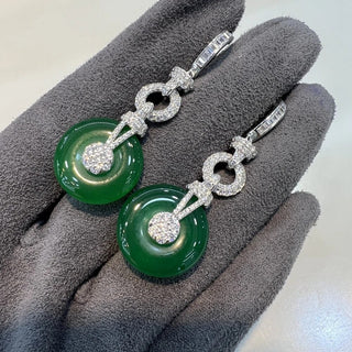 Pendulum Emerald Danglers