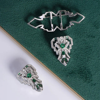 Imperial Emerald Brooch